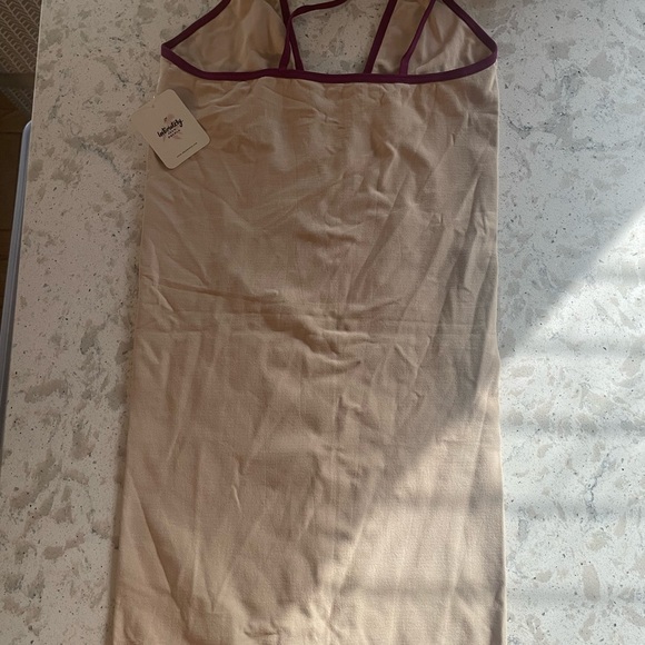 NWT Free People Intimately Sleeveless Lace Up Seamless Beige Size XS/S - Picture 3 of 6